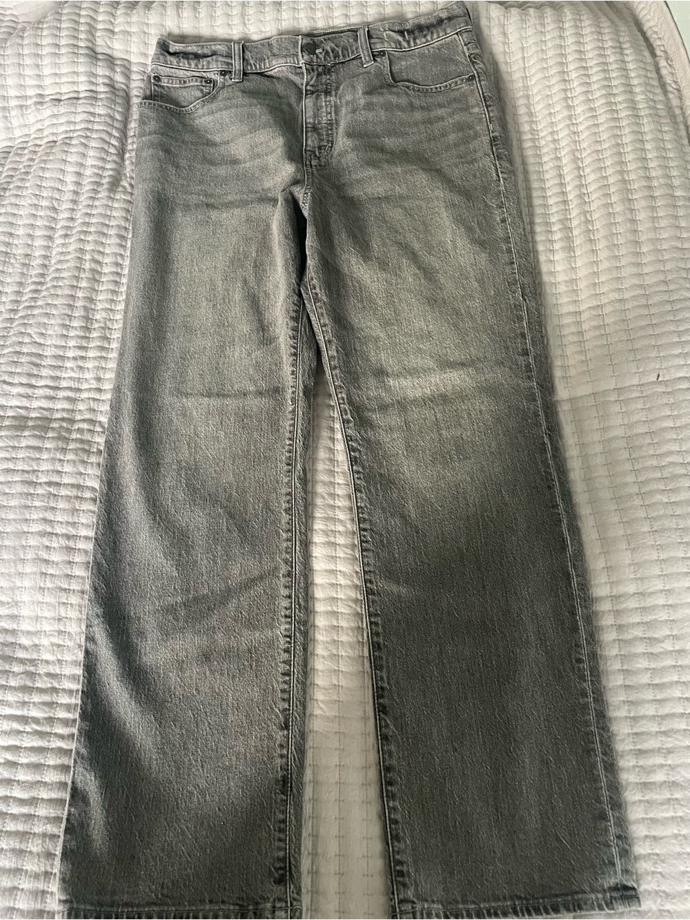 Madewell ’90s Straight Jeans Washed Gray Size 31 — Relaxed Straight Leg Denim